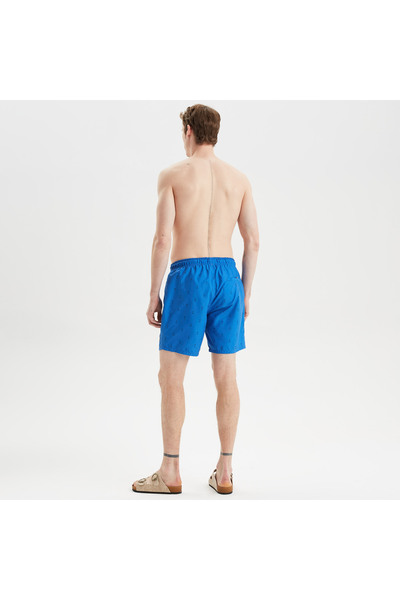 Nautica Erkek Mavi Desenli Deniz Şortu