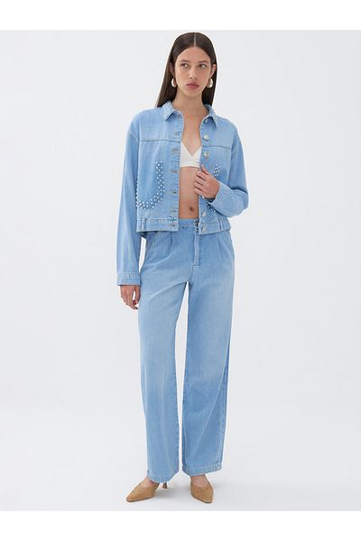 Nocturne Pantaloni Jean plisați