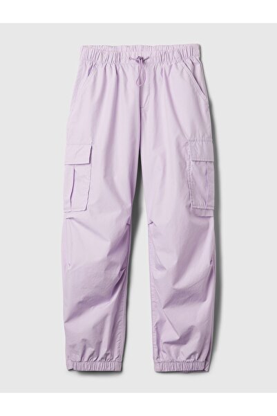 GAP Kız Çocuk Lila Paraşüt Kargo Pantolon