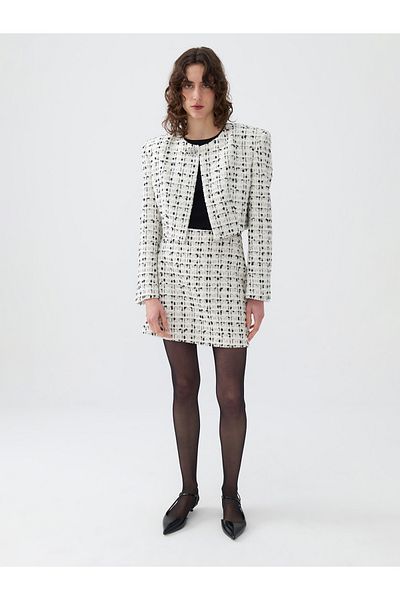Nocturne Tweed Mini Skirt - Comfortable and Stylish