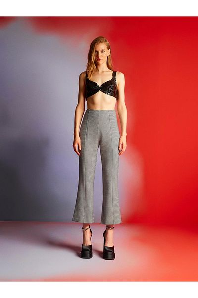 Nocturne High Waist Flared Trousers