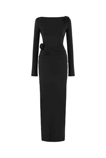 Nocturne Sırt Dekolteli Uzun Elbise