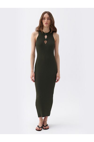 Nocturne Window Detailed Knitwear Dress