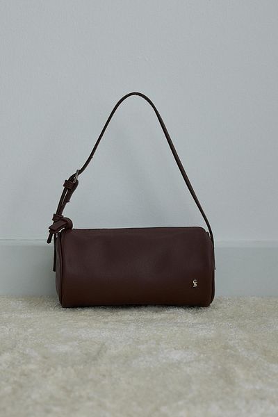 Suud Collection Bitter Brown Lal Baguette Bag