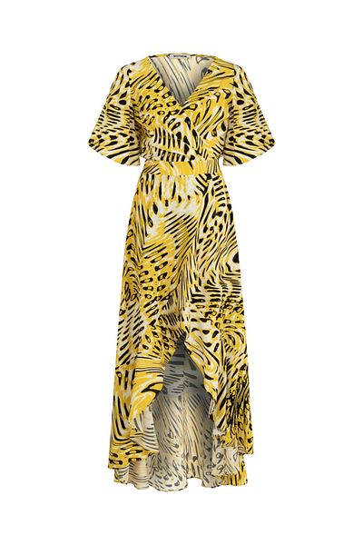 Nocturne Patterned Asymmetrical Dress