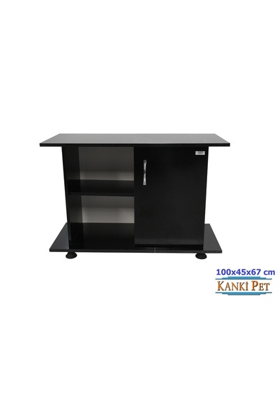 Kanki Pet KP1045 Akvaryum Siyah Sehpa 100X45X67 cm