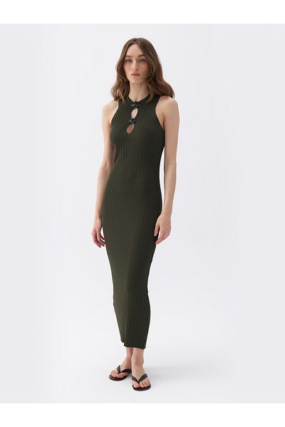 Nocturne Window Detailed Knitwear Dress