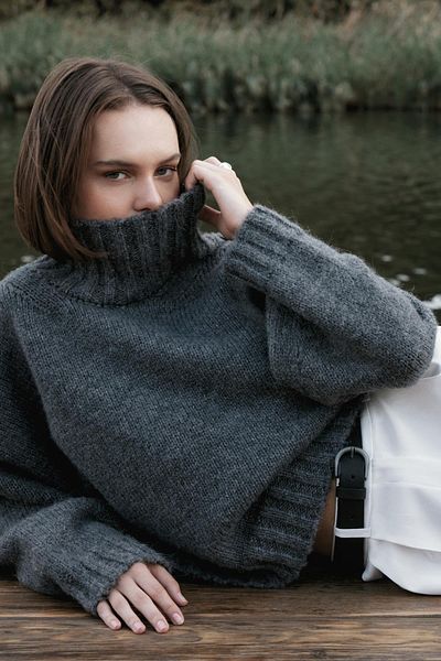 Suud Collection Smoked Gia Wool Blended Sweater