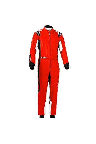 Sparco Thunder Karting Tulumu Kırmızı Siyah 150 Beden