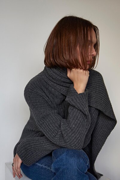 Suud Collection Pulover tricotat Liz afumat