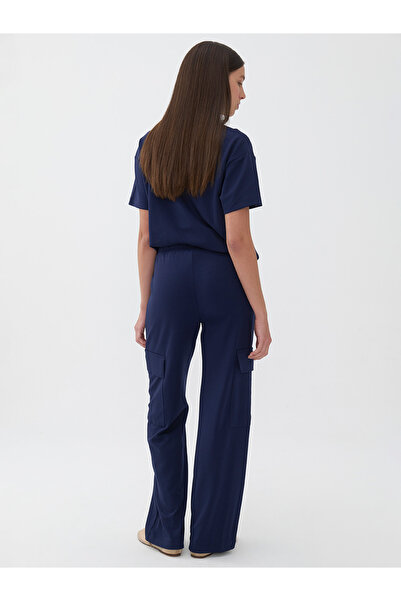 Nocturne Logo Patterned Basic T-Shirt