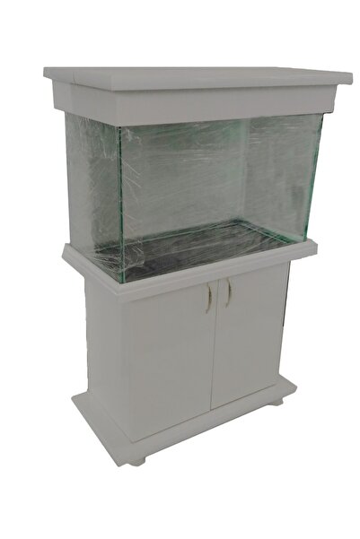 Kanki Pet Akvaryum Mobilyalı 100 x 50 x 60 cm (300 Litre) Beyaz
