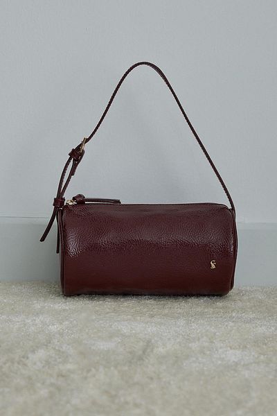 Suud Collection Claret Red Lal Baguette Bag