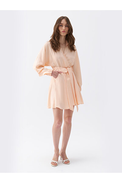 Nocturne Kuşaklı Gömlek Elbise