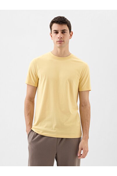 GAP Erkek Sarı Everyday Soft T-Shirt