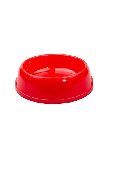 Cans Red Small Lightning Pet Plastic Food Bowl - 14X14X5 cm