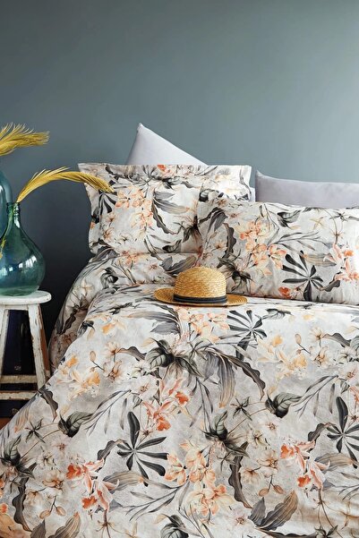 İssimo Home Oleander 60% Tencel ™     Set de husă de pilota din satin digital, 40% lyocell, 40% bumbac, set de familie