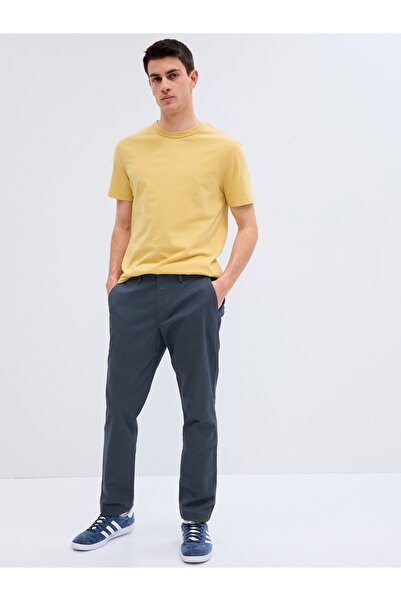 GAP Erkek Lacivert Slim Fit Flex Khaki Pantolon