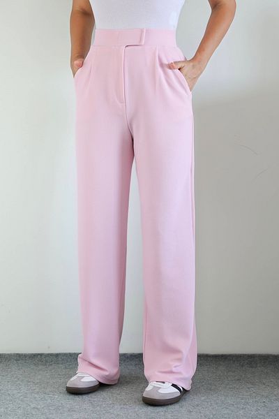 Ritnice Pink Palazzo Women's Trousers - LyCra and velCro Closure