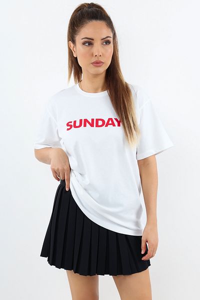 Ritnice Motto Written Oversize Γυναικείο T-Shirt - 100% Βαμβάκι