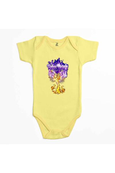 CrowsGate بدلة أطفال باللون الأرجواني العميق من Phoenix Rising باللون الأصفر