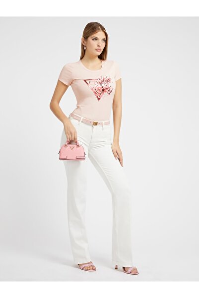 Guess Flower Kadın Slim T-Shirt