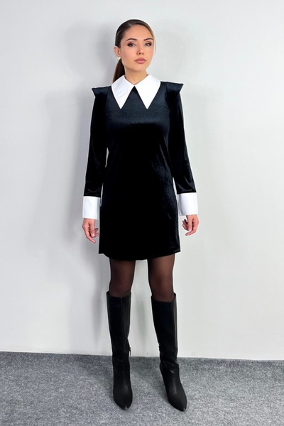 Ritnice Women's Devy Padded Velvet Mini Dress