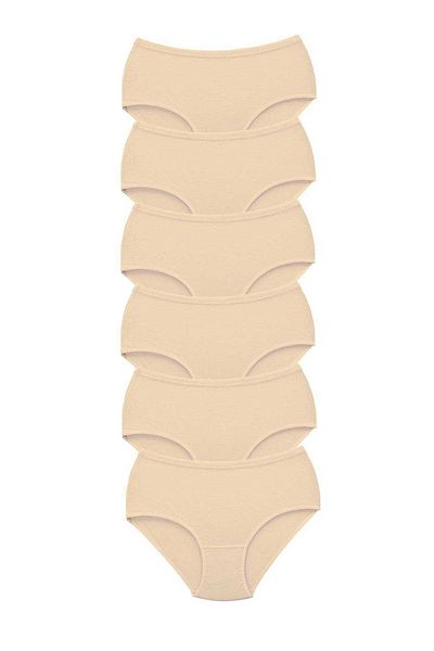 AC BOX 6 Pieces Tutku Women's High Waist Bato Thick Rubber Panties Skin