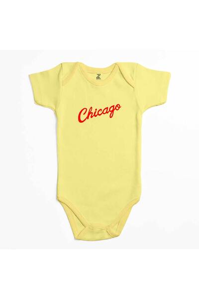 CrowsGate بدلة أطفال صيفية باللون الأصفر من شيكاغو