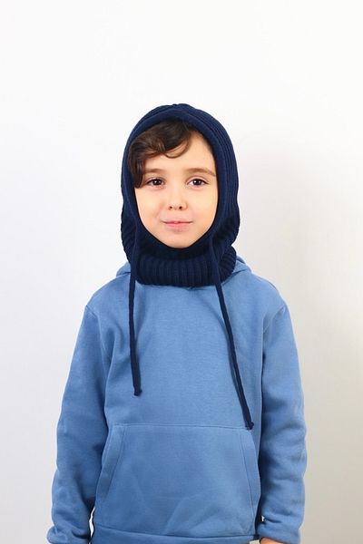 Ritnice Tricotaj pentru copii cu șiruri Balaclava bleumarin Beretă / Articole pentru cap