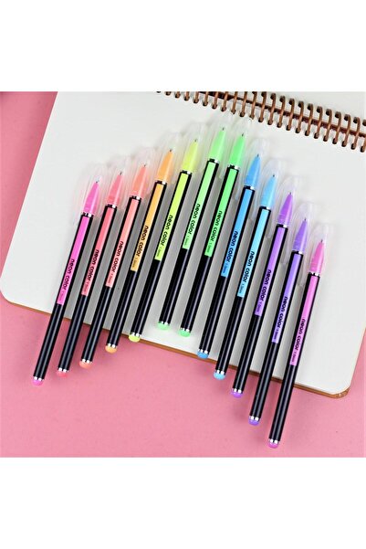 Piraye Gift Metalik Jel Kalem 12'Li Set