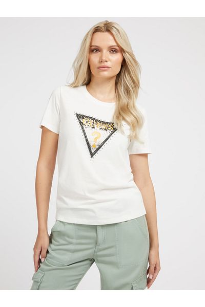 Guess Tricou Animal pentru femei, cu croiala normală