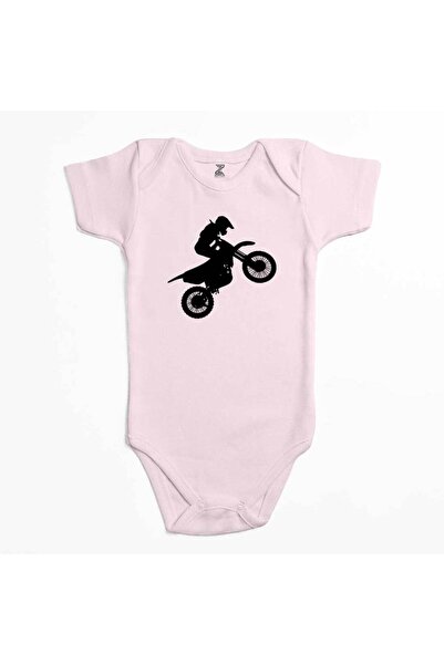 CrowsGate موتوكروس دراجة نارية صورة ظلية اللون الوردي الطفل ارتداءها