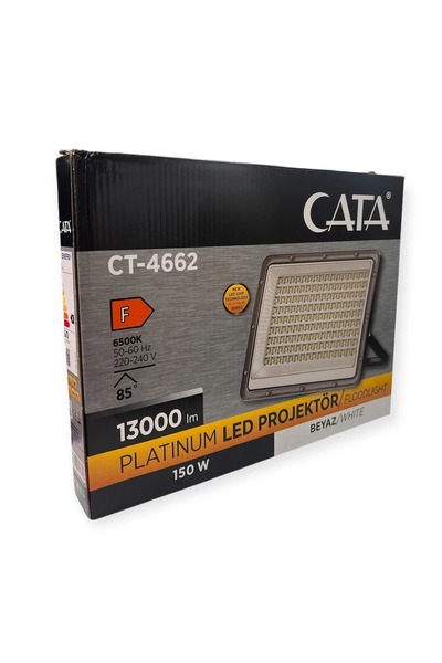 Cata CT-4662 150W Slim Platinum Led Projektör 6500K Beyaz Işık