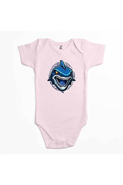 CrowsGate بدلة أطفال باللون الأزرق القرش الوردي