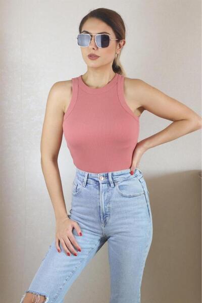 Ritnice Women's Premium Texture Dusty Rose Corded Cotton Undershirt