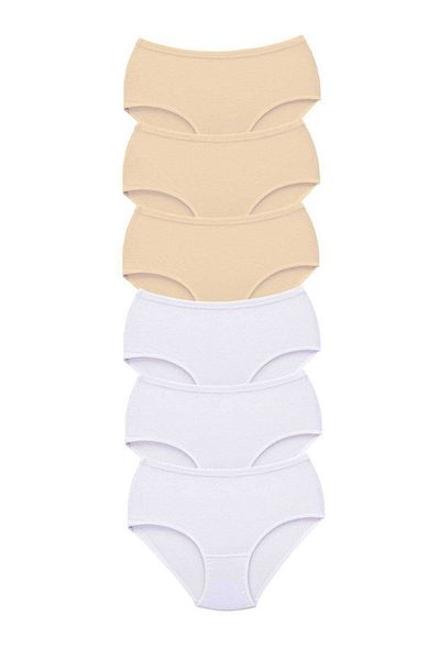 AC BOX 6 Pieces Tutku Women's High Waist Bato Thick Rubber Panties S9