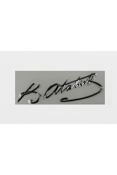 Carub Metal Lettering 8x2cm Ataturk Signature