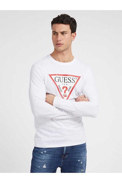 Guess Pánské Slim Fit tričko s originálním logem