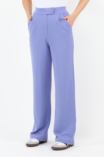 Ritnice Line γυναικείο Lycra Velcro Κλείσιμο Μωβ Παντελόνι Palazzo