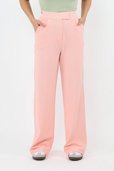 Ritnice Women's Line - Lycra Velcro Closure, Salmon Palazzo Trousers