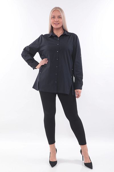 Lady Majestic Cămașă din bumbac cu design special mărimi