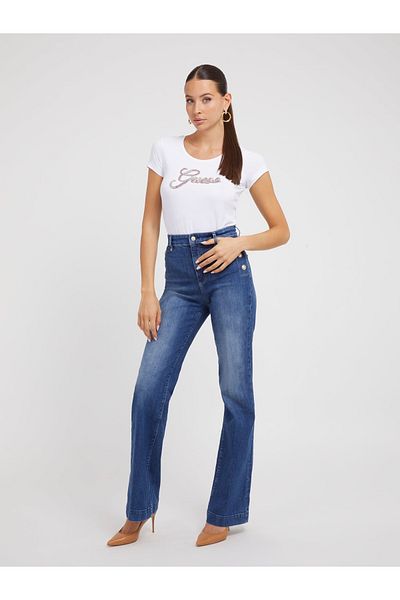 Guess Tricou Slim Fit pentru femei Script