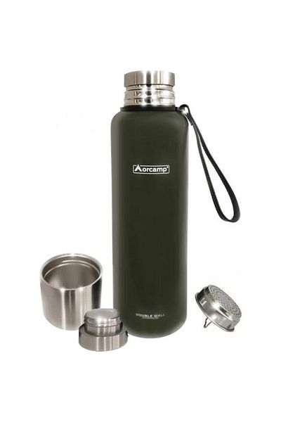 Orcamp Green Double Insulation Steel Thermos - 0.50 Lt Out-5000