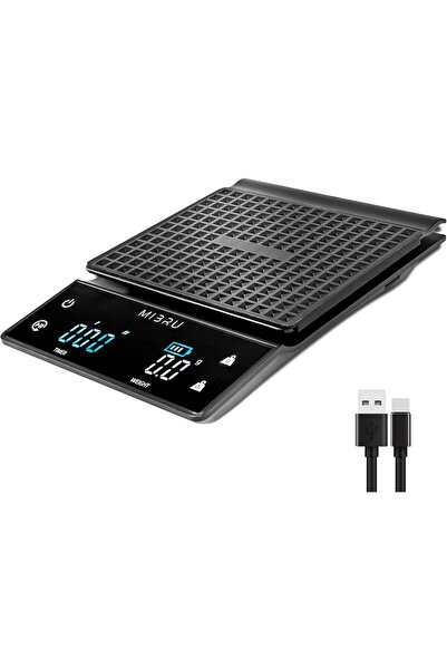 MIBRU MIEBRO Coffee Scale with Timer | Kitchen Scale | Pour Over Coffee Drip V60 | Digital Scale with LCD