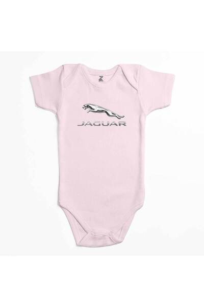 CrowsGate بدلة أطفال بشعار جاكوار باللون الفضي الوردي