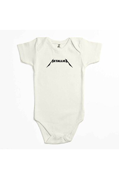 CrowsGate بدلة أطفال من ميتاليكا كلاسيك بشعار كلاسيكي بلون إكرو