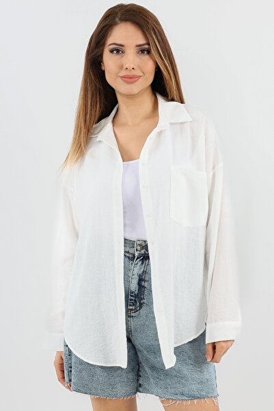 Ritnice Women's Well Ecru Linen Shirt