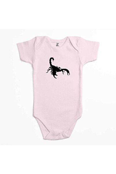 CrowsGate بدلة أطفال بشعار العقارب باللون الأبيض والوردي