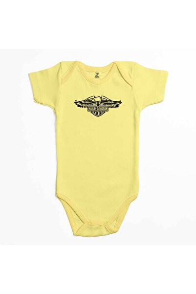 CrowsGate بدلة أطفال من هارلي تشوبر وينجز إيجل سيلويت باللون الأصفر